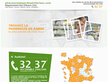 Tablet Screenshot of pharmaciedegardesaintbrieuc.com